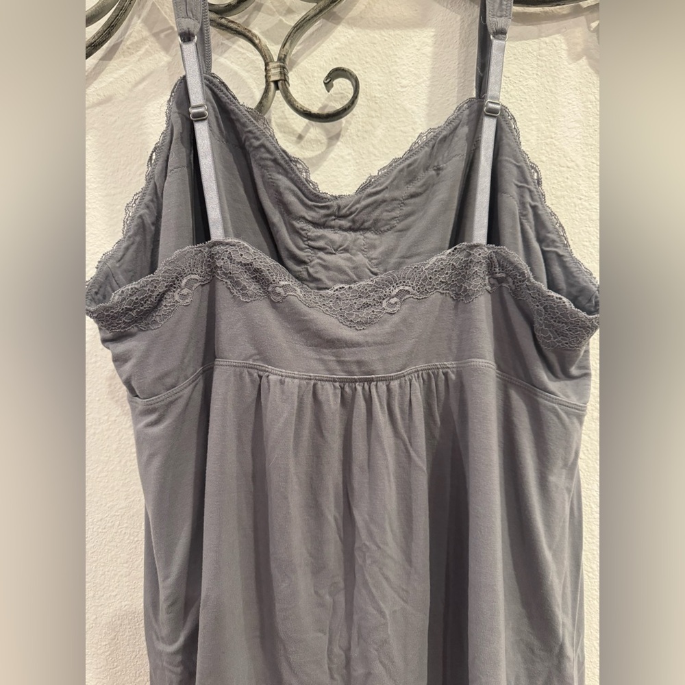 Soma Light gray Lace Pajama top - Picture 3 of 9